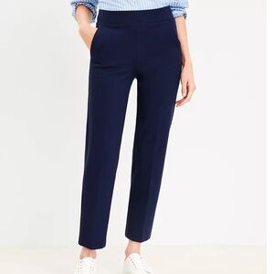 THREE Loft Pull On Straight Pants in Ponte S Green Blue Black, ALL 3 included